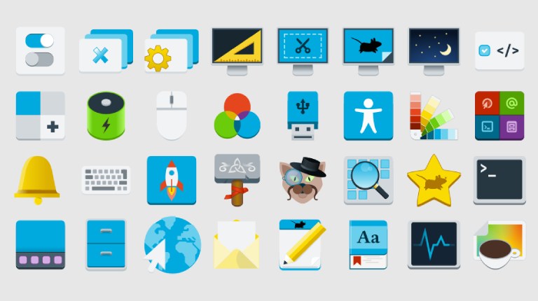 New upstream Xfce icons, coming in many sizes for sharp appearance