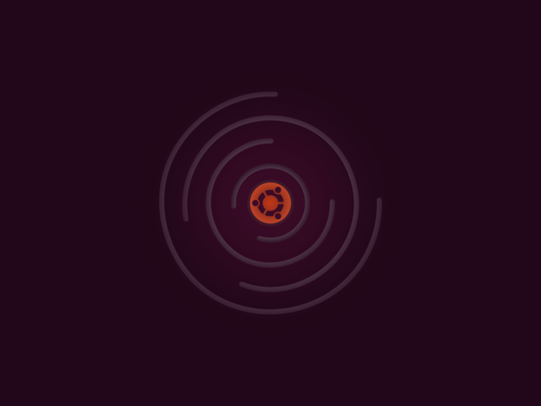 Custom Ubuntu artwork.