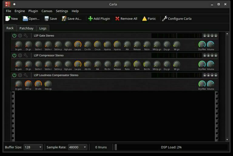 Carla - Rack with added plugins