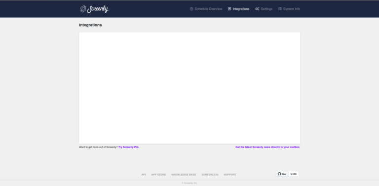 Screenly Integrations