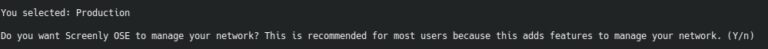 Screenly OSE to manage network