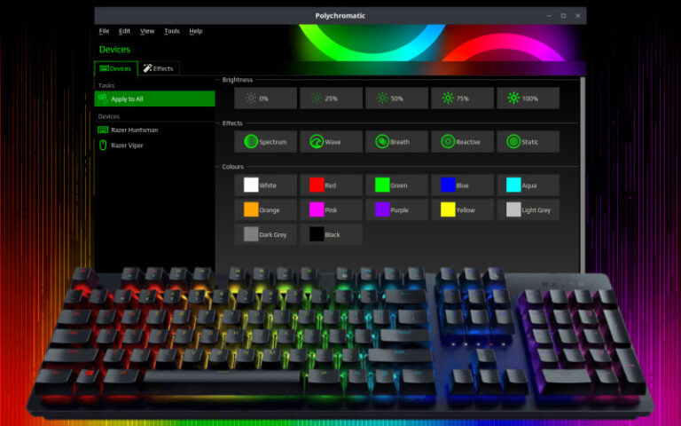 Control Your Razer Devices On Linux With OpenRazer Polychromatic