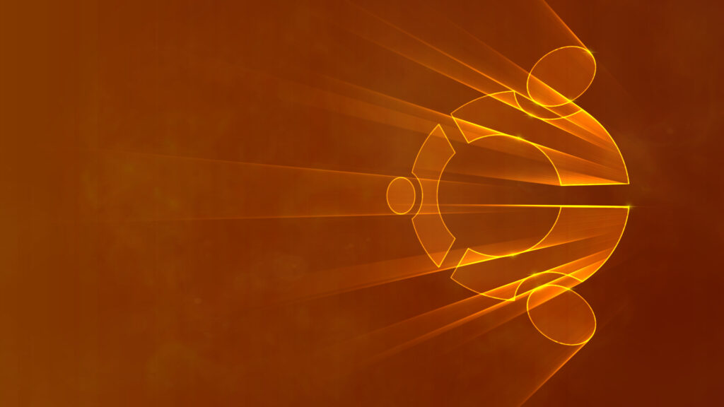 Custom Ubuntu logo wallpaper.