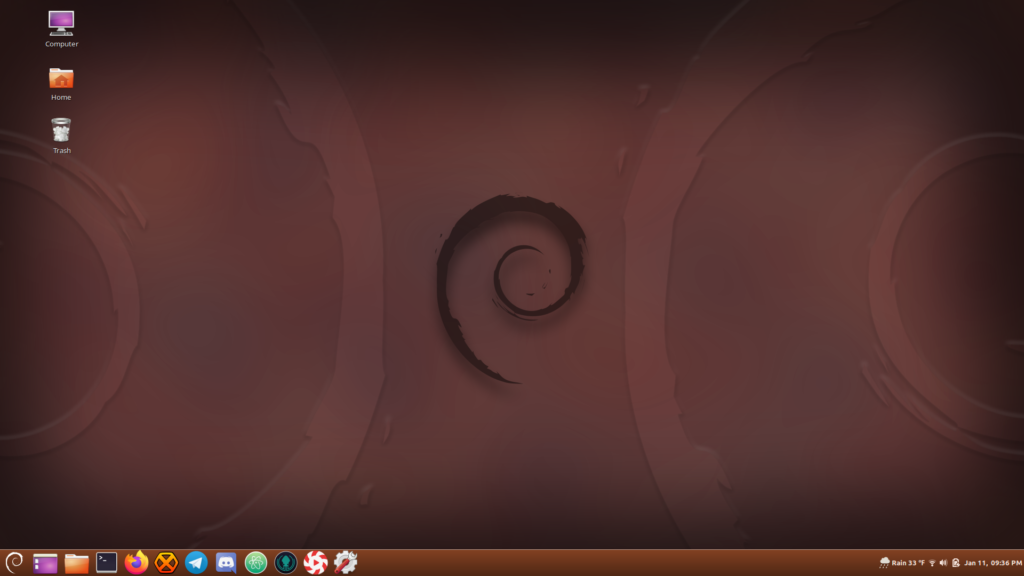 My Cinnamon Desktop running on Debian “Sid”.