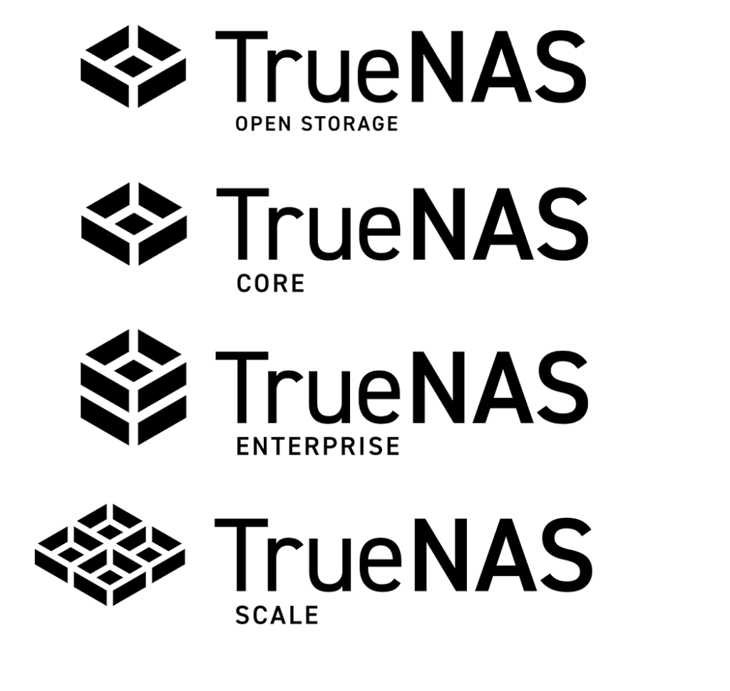The different products of TrueNAS.