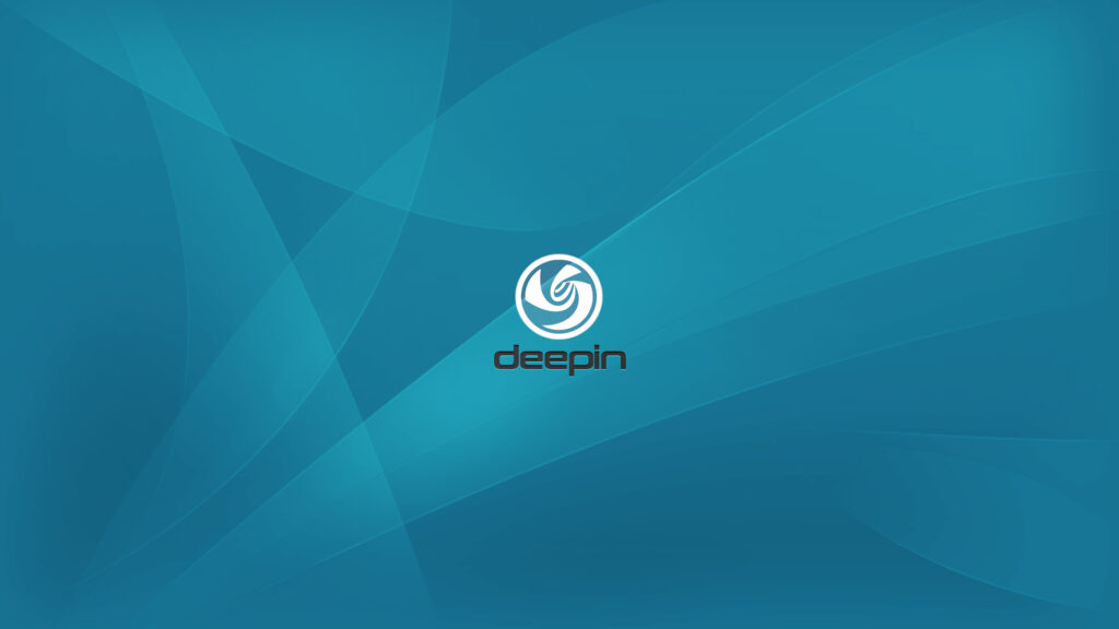 Custom deepin logo wallpaper.