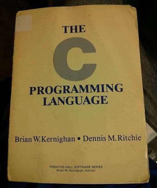 The first edition of The C Programming Language book. (Credit: spin0r.wordpress.com)