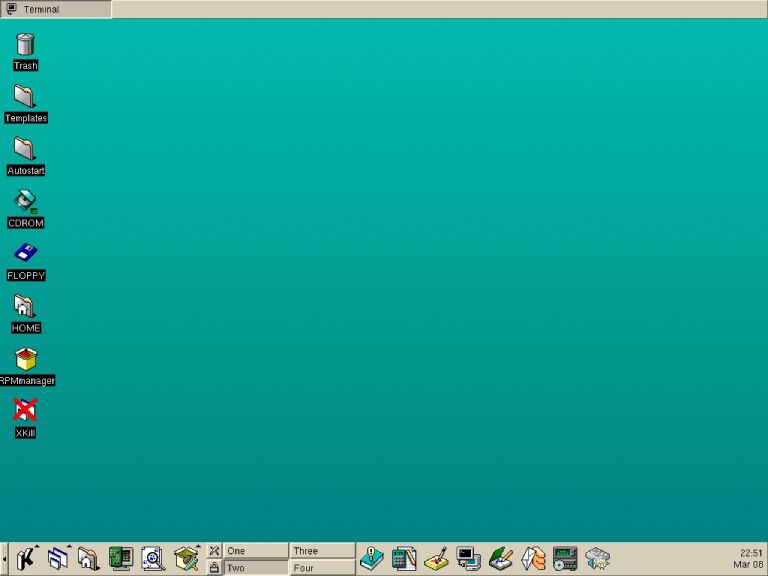 Linux-Mandrake 5.1 with KDE Version 1.0. (Credit: Thom Holwerda)