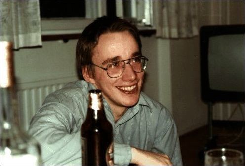 A young Linus Torvalds, who would build the Linux kernel and alter Unix history forever. (Credit: Paul Arnote)