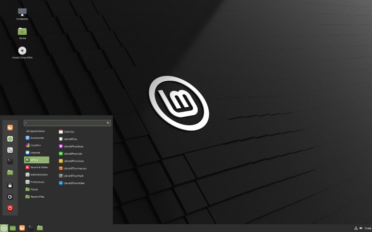 Linux Mint 20 with the Cinnamon desktop