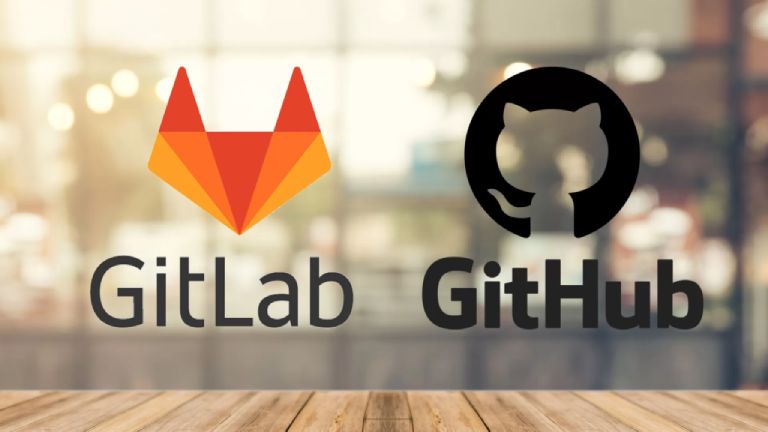 GitLab and GitHub logos. (Credit: svitla.com)