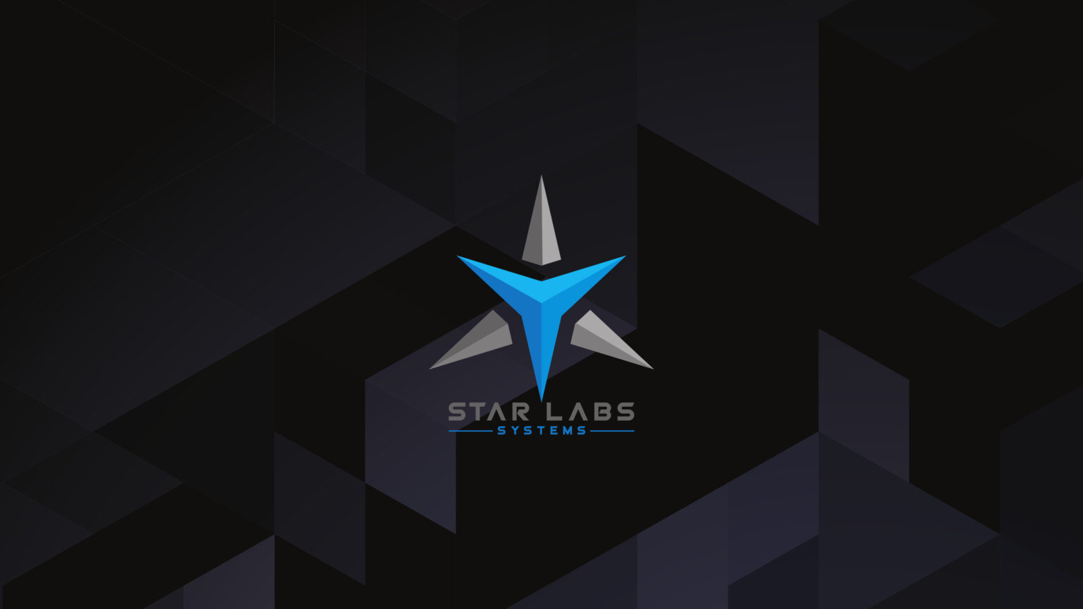 The Star Labs System’s logo on one of their official wallpapers ...