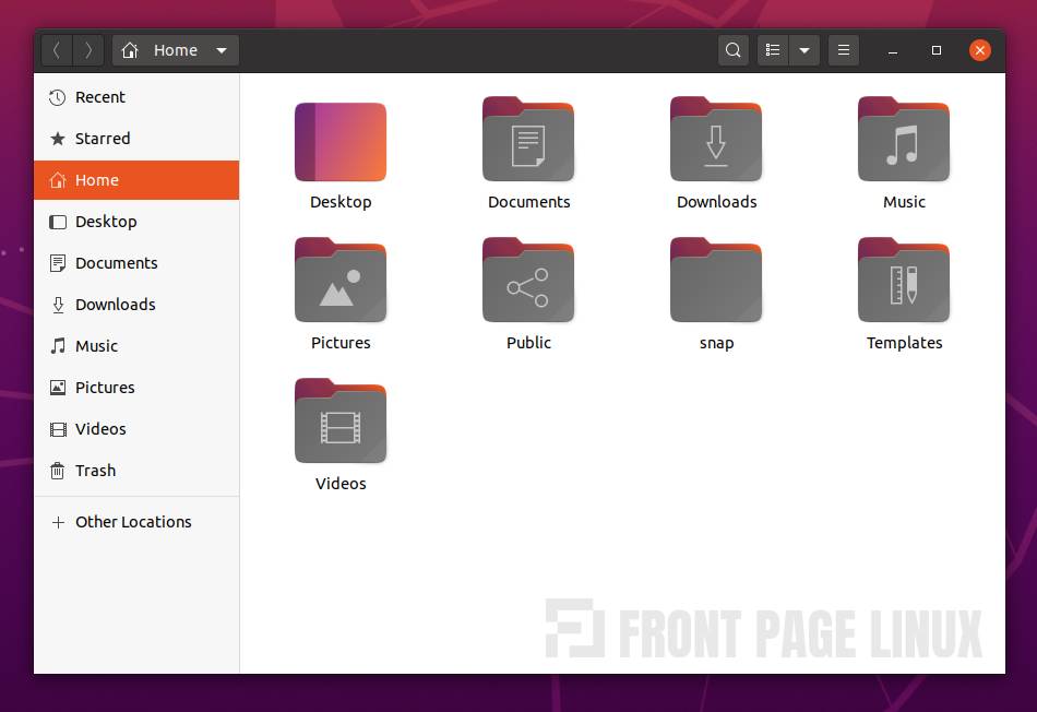 New Folder Icon design from Ubuntu 20.04