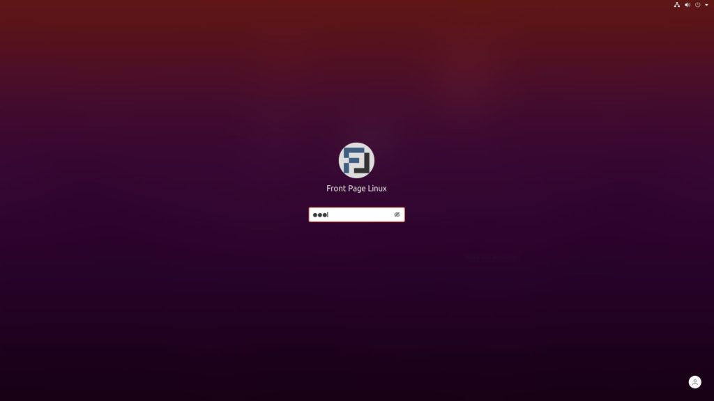 Ubuntu 20.04 Lock Screen