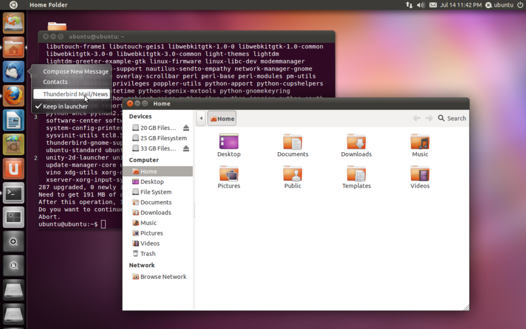 The Unity Shell in Ubuntu 11.10 “Oneiric Ocelot”. (Photo Credit: www.techdrivein.com)