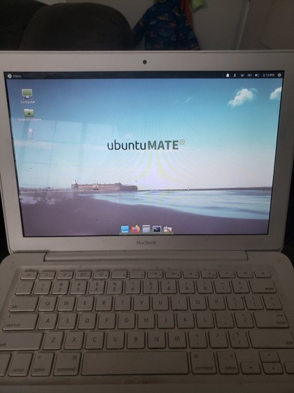 Ubuntu MATE 19.10 running on my 2010 MacBook.