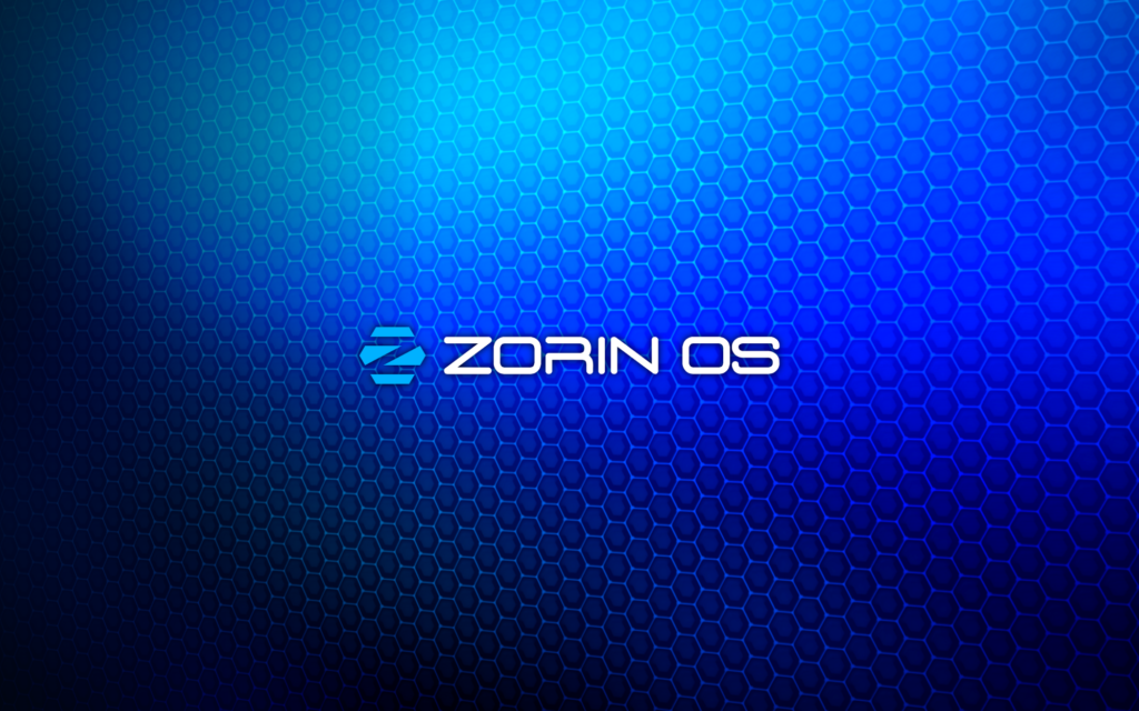 Custom Zorin OS wallpaper.